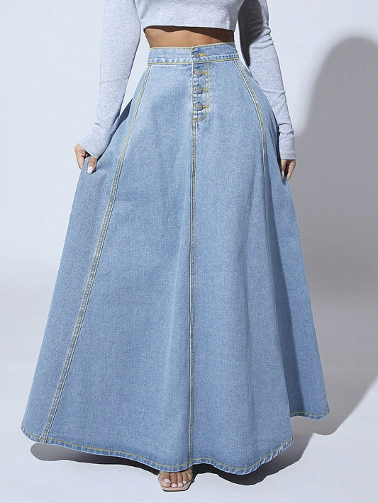 Denim Lange Rok