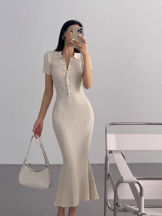 Valencia Ribbed Luxe Dress