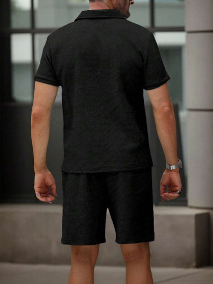 Manfinity Homme poloshirt and shorts set
