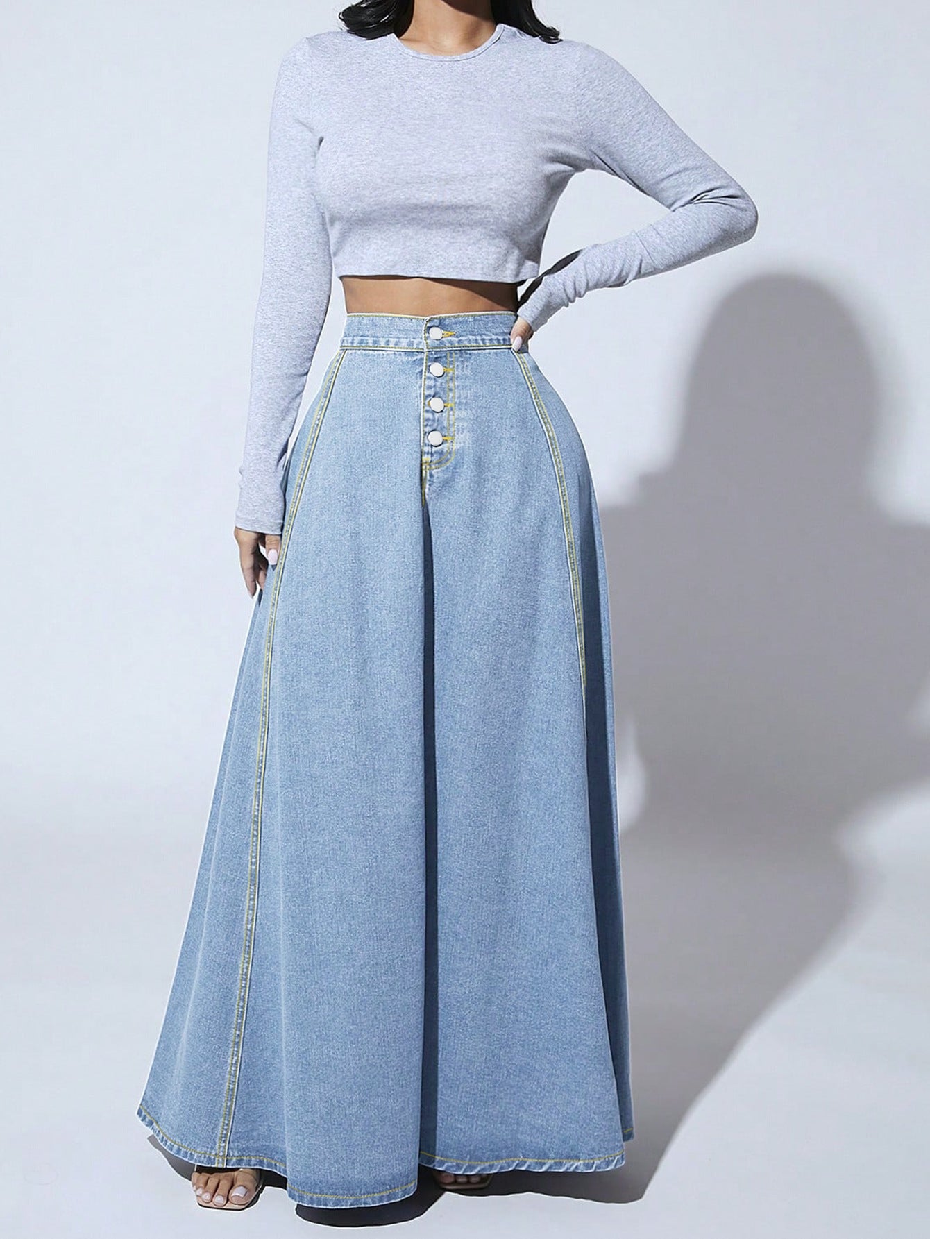 Denim Lange Rok