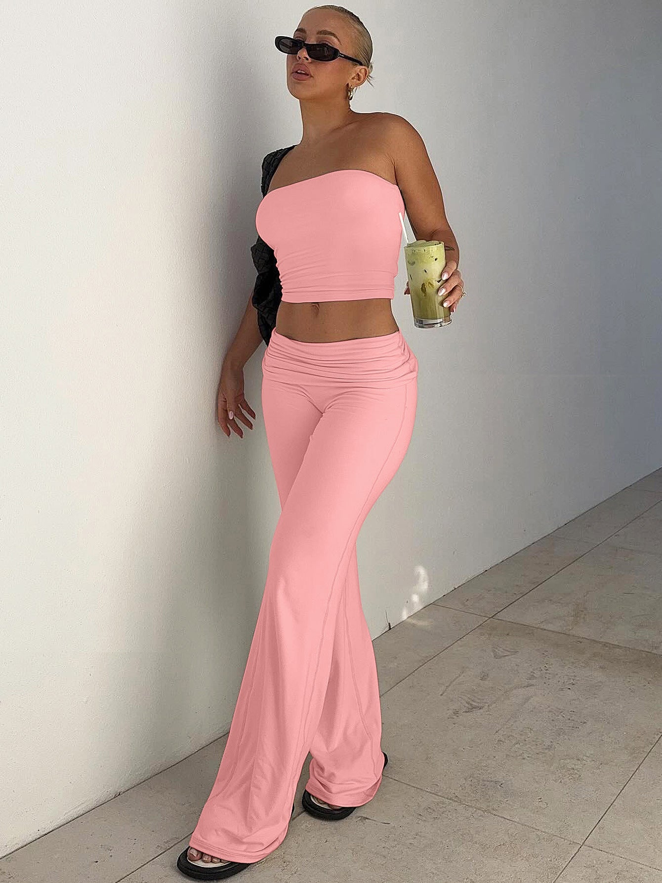 Bandeau Top & Flared Pants