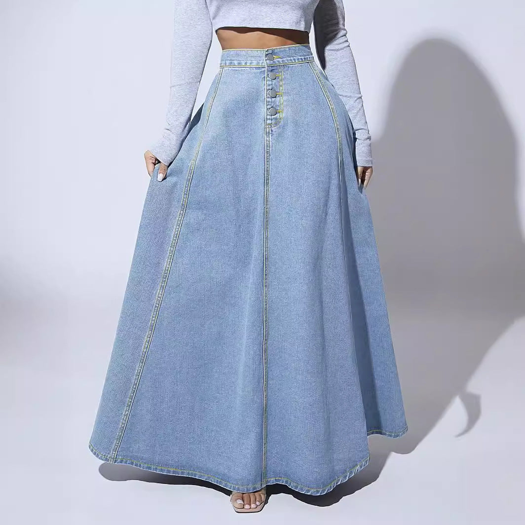 Denim Lange Rok