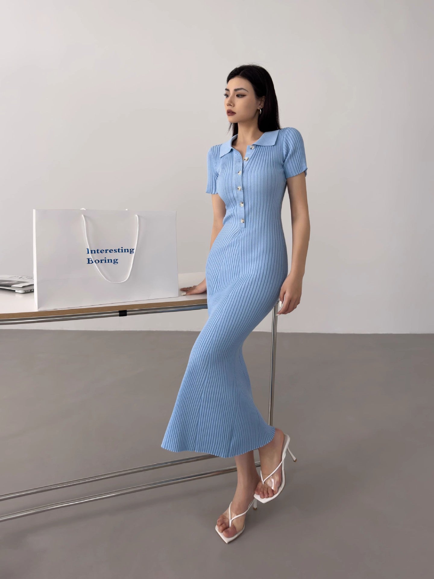 Valencia Ribbed Luxe Dress