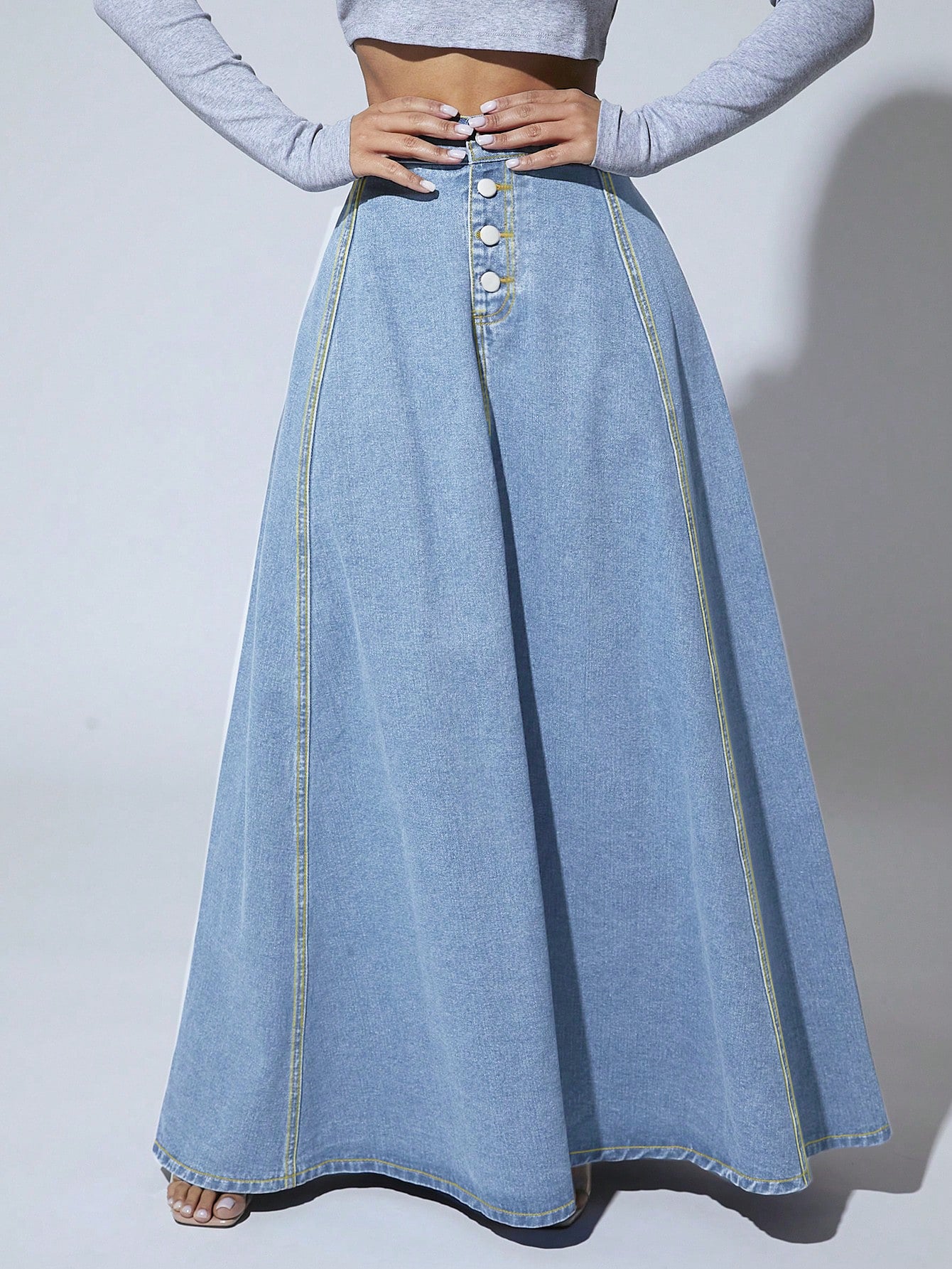Denim Lange Rok