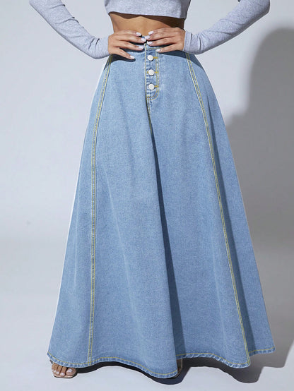 Denim Lange Rok