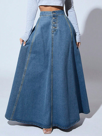 Denim Lange Rok